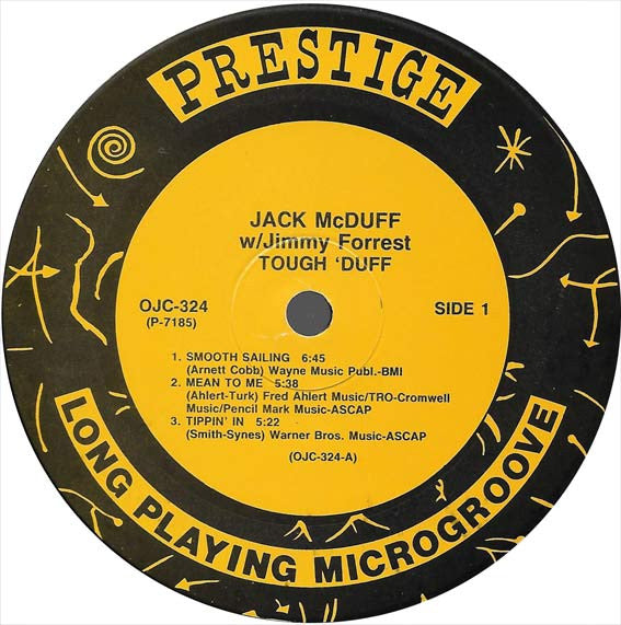 Brother Jack McDuff - Tough 'Duff (Vinyl, LP, Album, Reissue, Remastered) Good Plus (G+) / Very Good Plus (VG+)
