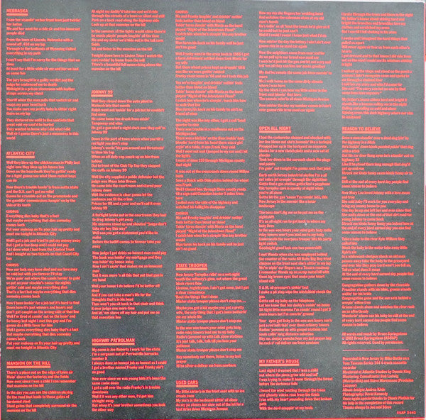 Bruce Springsteen - Nebraska (Vinyl, LP, Album, Reissue) Near Mint (NM or M-) / Very Good Plus (VG+)