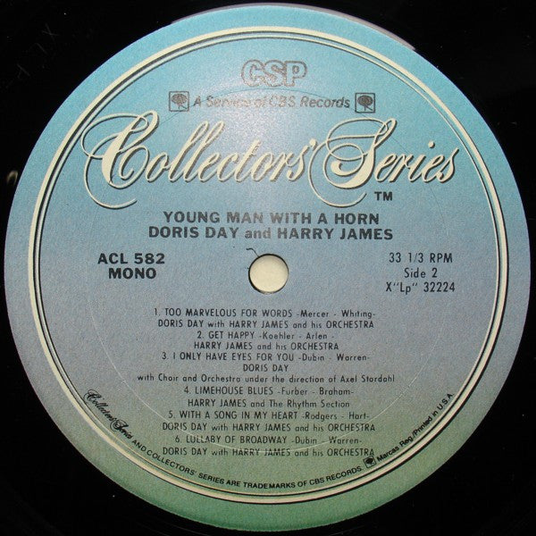 Doris Day - Young Man With A Horn (Vinyl, LP, Album, Reissue, Mono) Very Good (VG) / Very Good (VG)