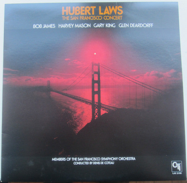 Hubert Laws - The San Francisco Concert (Vinyl, LP, Album, Limited Edition, Reissue, Stereo) Very Good Plus (VG+) / Very Good Plus (VG+)