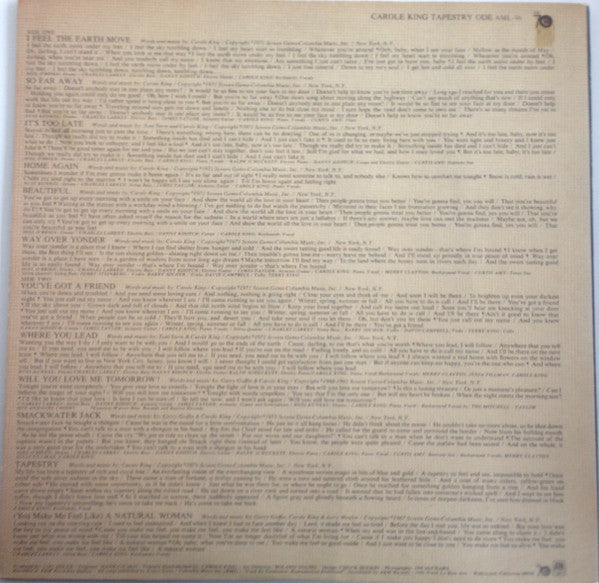 Carole King - Tapestry (Vinyl, LP, Album)