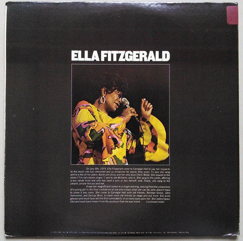 Ella Fitzgerald - Newport Jazz Festival Live At Carnegie Hall, July 5, 1973 (2xVinyl, LP, Album) Good Plus (G+) / Very Good (VG)