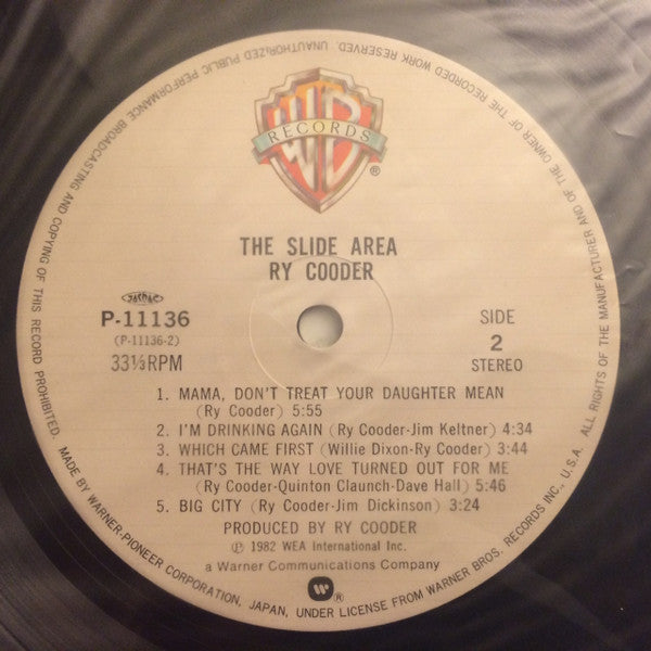 Ry Cooder - The Slide Area (Vinyl, LP, Album)