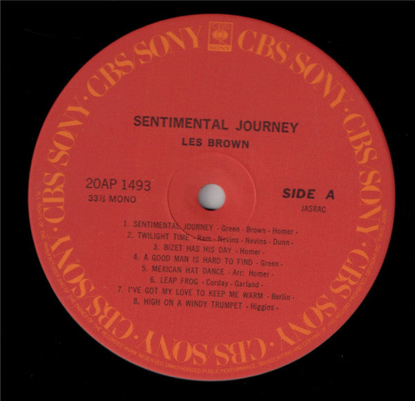 Les Brown And His Orchestra - Sentimental Journey (Vinyl, LP, Album, Reissue, Mono) Near Mint (NM or M-) / Very Good Plus (VG+)