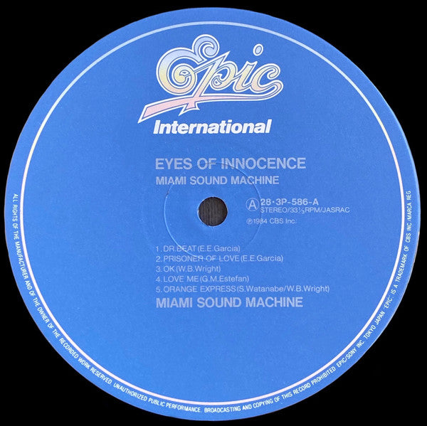 Miami Sound Machine - Eyes Of Innocence (Vinyl, LP, Album)
