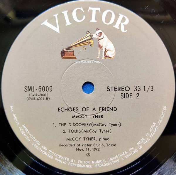 McCoy Tyner - Echoes Of A Friend (Vinyl, LP, Album) Very Good (VG) / Very Good (VG)
