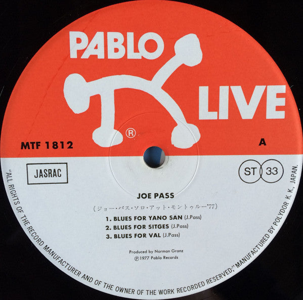 Joe Pass - Montreux '77 (Vinyl, LP, Album)
