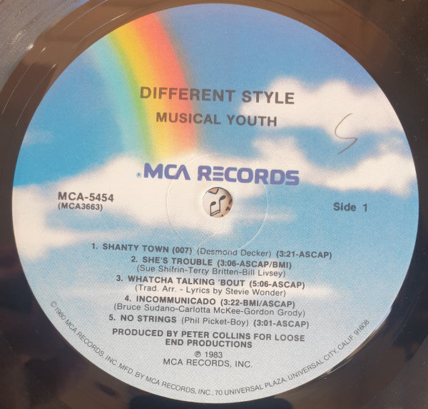 Musical Youth - Different Style! (Vinyl, LP, Album) Very Good (VG) / Very Good Plus (VG+)
