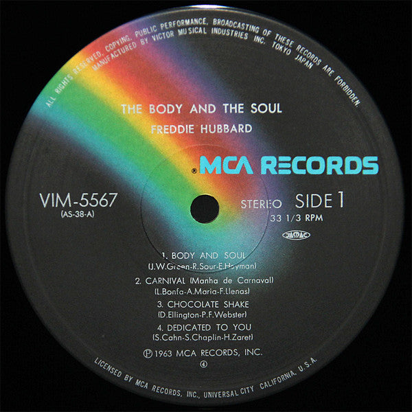 Freddie Hubbard - The Body & The Soul (Vinyl, LP, Album, Reissue) Very Good Plus (VG+) / Very Good Plus (VG+)