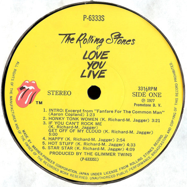 The Rolling Stones - Love You Live (Vinyl, LP, Album)