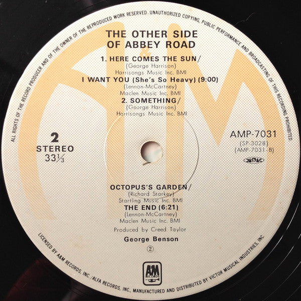 George Benson - The Other Side Of Abbey Road (Vinyl, LP, Album, Reissue, Stereo) Very Good (VG) / Very Good (VG)