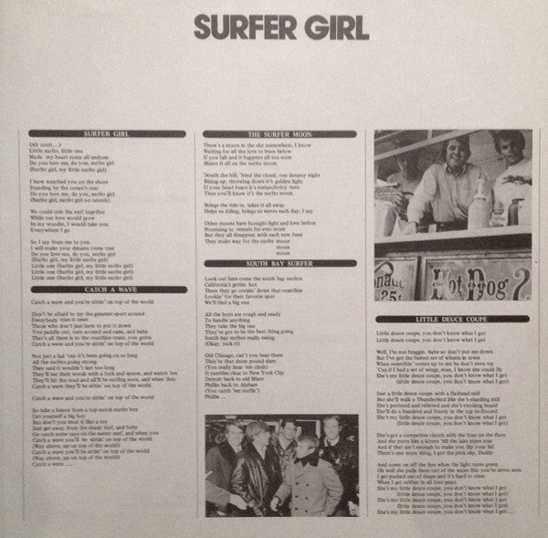 The Beach Boys - Surfer Girl (Vinyl, LP, Album, Reissue, Stereo) Very Good Plus (VG+) / Very Good (VG)