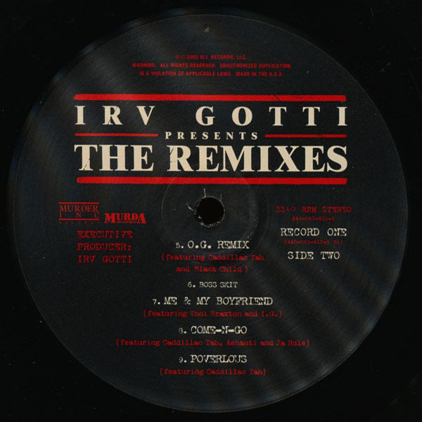 Irv Gotti - The Remixes (2xVinyl, LP, Compilation) Very Good (VG) / Very Good (VG)