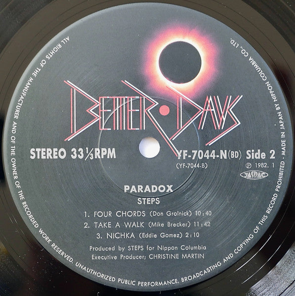 Steps (3) - Paradox - Live At Seventh Avenue South (Vinyl, LP, Album)