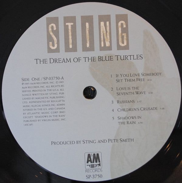 Sting - The Dream Of The Blue Turtles (Vinyl, LP, Album, Stereo) Very Good (VG) / Very Good Plus (VG+)
