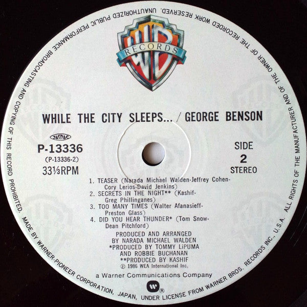 George Benson - While The City Sleeps... (Vinyl, LP, Album, Stereo)