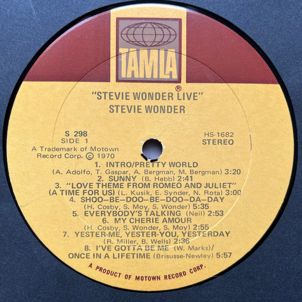 Stevie Wonder - Stevie Wonder Live (Vinyl, LP, Album, Stereo) Very Good (VG) / Very Good (VG)