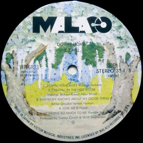 Z.Z. Hill - Down Home (Vinyl, LP, Album) Very Good (VG) / Good Plus (G+)