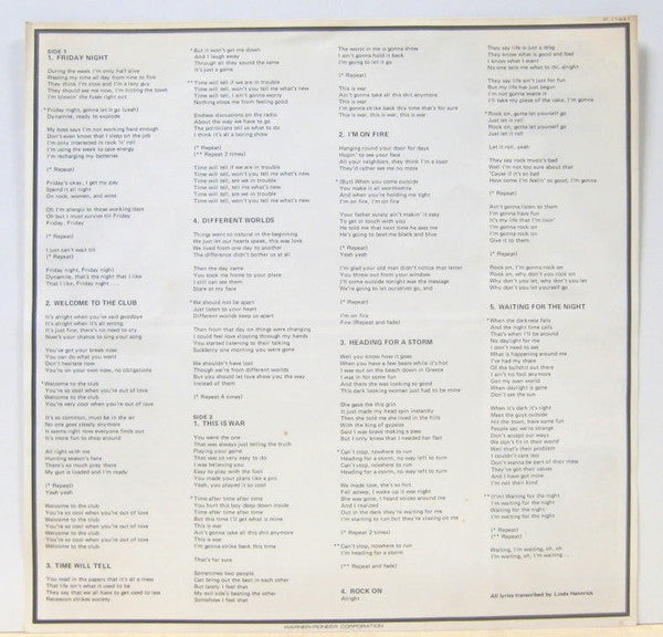 Vandenberg - Heading For A Storm (Vinyl, LP, Album) Very Good Plus (VG+) / Very Good Plus (VG+)