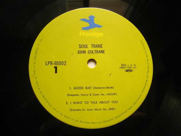 John Coltrane - Soultrane (Vinyl, LP, Album, Reissue) Good Plus (G+) / Good Plus (G+)
