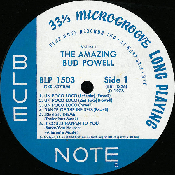 Bud Powell - The Amazing Bud Powell, Volume 1 (Vinyl, LP, Album, Re...