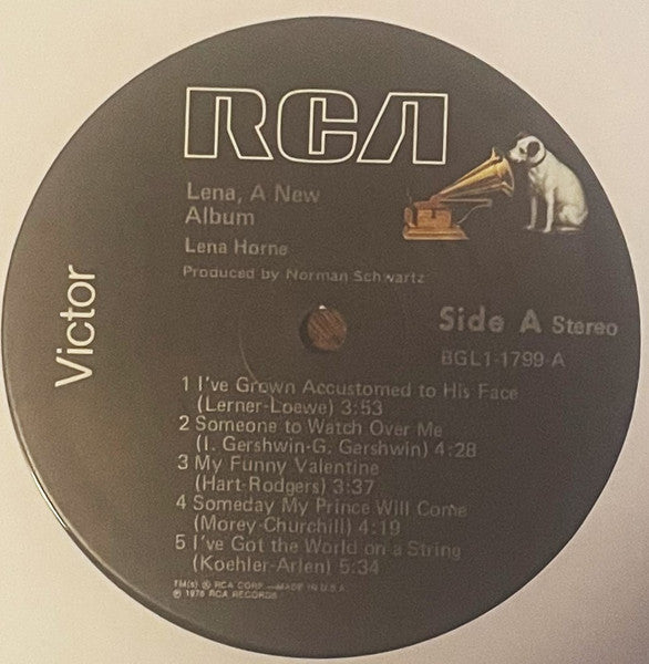 Lena Horne - Lena, A New Album (Vinyl, LP, Album, Stereo) Very Good (VG) / Very Good (VG)