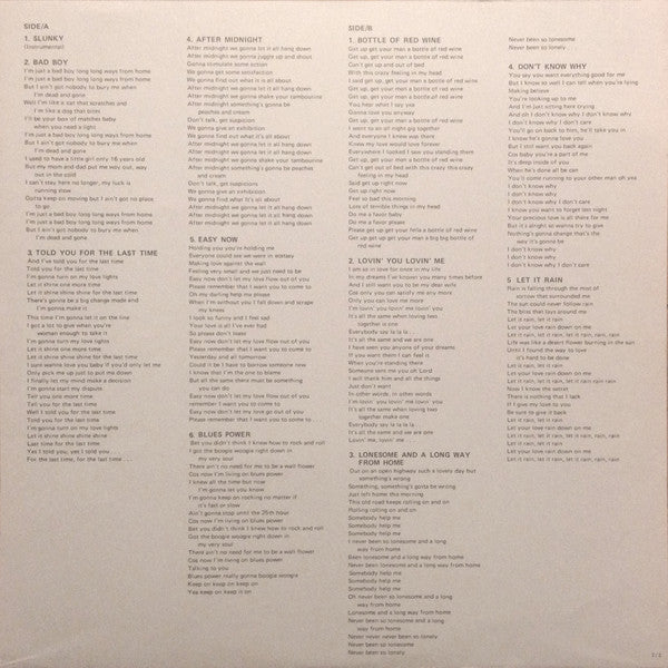 Eric Clapton - Eric Clapton (Vinyl, LP, Album, Reissue, Stereo) Very Good Plus (VG+) / Very Good (VG)