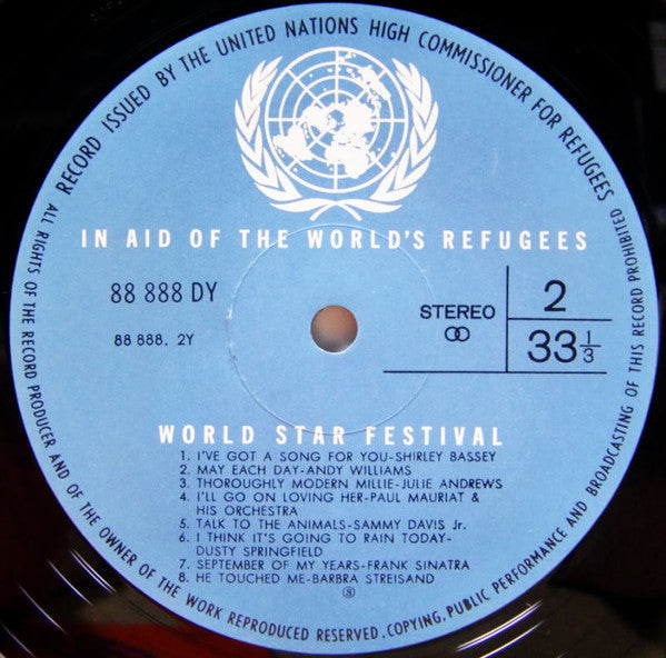 Various - World Star Festival (Vinyl, LP, Compilation, Stereo) Very Good (VG) / Good (G)