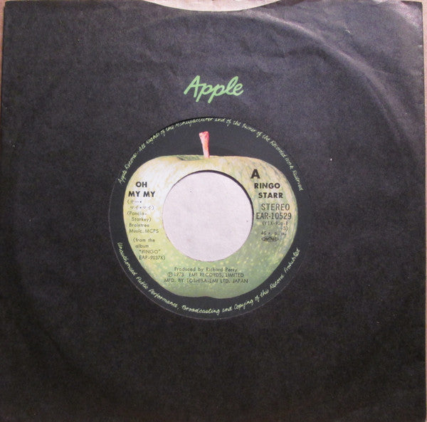 Ringo Starr - Oh My My (Vinyl, 7", 45 RPM, Single) Very Good Plus (VG+) / Very Good Plus (VG+)