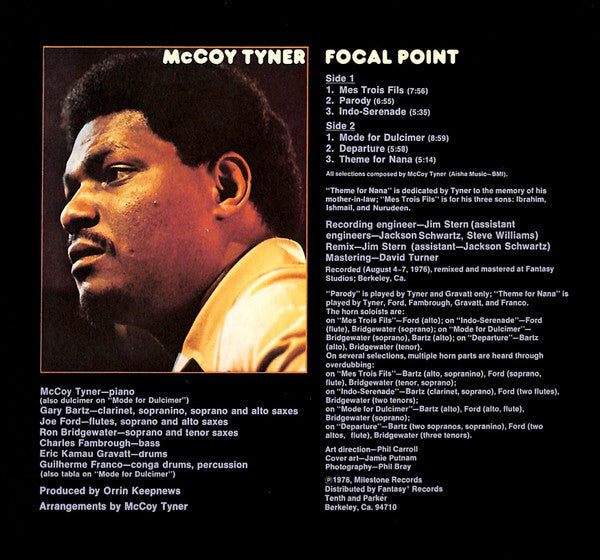 McCoy Tyner - Focal Point (Vinyl, LP, Album) Very Good (VG) / Very Good Plus (VG+)