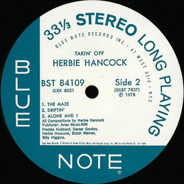 Herbie Hancock - Takin' Off (Vinyl, LP, Album, Reissue)