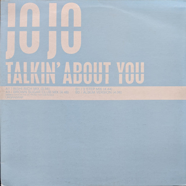JoJo (15) - Talkin' About You (Vinyl, 12", 33 ⅓ RPM, Promo) Very Good Plus (VG+) / Very Good (VG)
