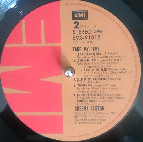 Sheena Easton - Take My Time (Vinyl, LP, Album)