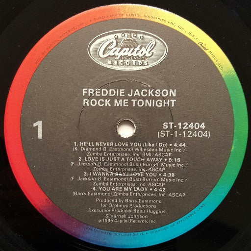 Freddie Jackson - Rock Me Tonight (Vinyl, LP, Album) Near Mint (NM or M-) / Good Plus (G+)