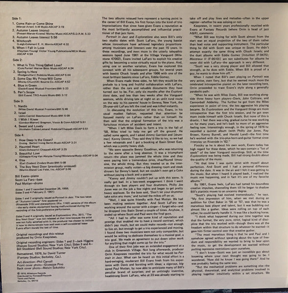 Bill Evans - Spring Leaves (2xVinyl, LP, Compilation, Stereo, Mono) Very Good (VG) / Good (G)