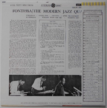 The Modern Jazz Quartet - Fontessa (Vinyl, LP, Album, Reissue, Mono)