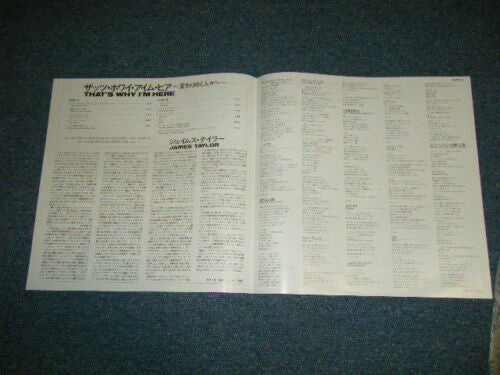 James Taylor (2) - That's Why I'm Here (Vinyl, LP, Album) Very Good Plus (VG+) / Very Good (VG)