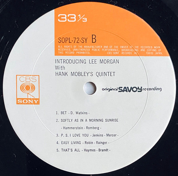 Lee Morgan - Introducing Lee Morgan (Vinyl, LP, Album, Reissue, Mono) Very Good Plus (VG+) / Very Good (VG)