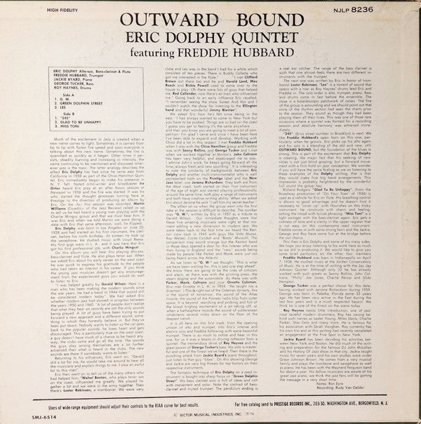 Eric Dolphy Quintet - Outward Bound = アウトワード・バウンド (Vinyl, LP, Album...