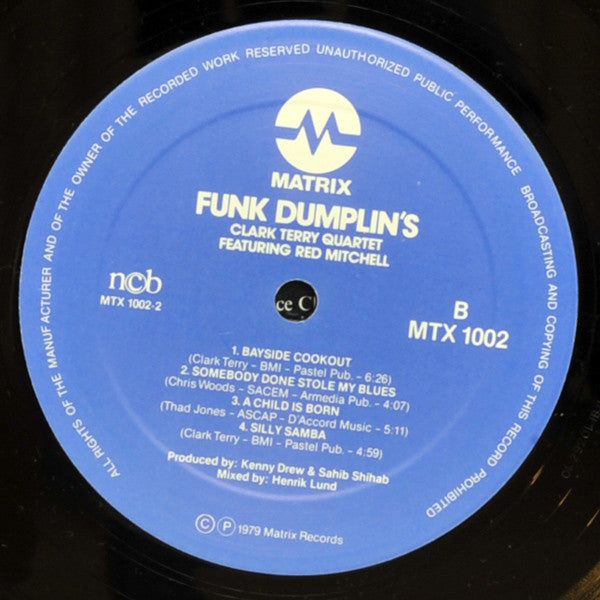 Clark Terry Quartet - Funk Dumplin's (Vinyl, LP, Album) Good Plus (G+) / Good Plus (G+)