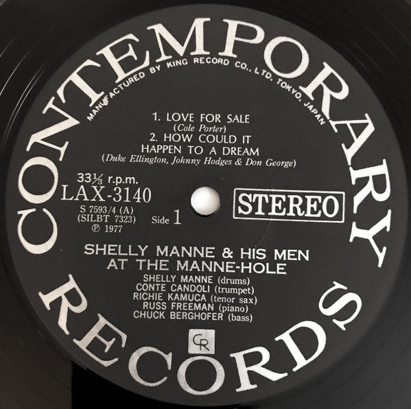 Shelly Manne & His Men - Live! Shelly Manne & His Men At The Manne Hole (2xVinyl, LP, Album, Reissue, Stereo) Very Good Plus (VG+) / Very Good Plus (VG+)
