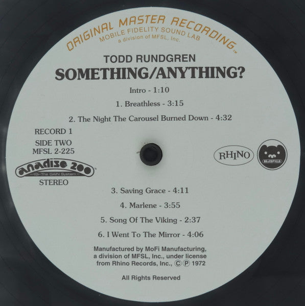 Todd Rundgren - Something / Anything? (2xVinyl, LP, Limited Edition, Numbered, Remastered, Stereo) Mint (M) / Mint (M)