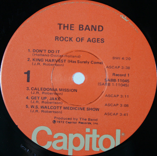 The Band - Rock Of Ages (The Band In Concert) (2xVinyl, LP, Album, Club Edition, Reissue) Very Good (VG) / Very Good Plus (VG+)