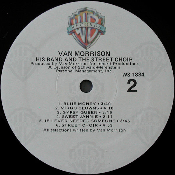 Van Morrison - His Band And The Street Choir (Vinyl, LP, Album, Reissue) Near Mint (NM or M-) / Very Good (VG)