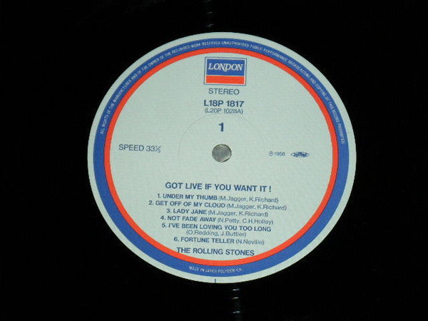 The Rolling Stones - Got Live If You Want It! (Vinyl, LP, Album, Reissue, Stereo) Very Good (VG) / Very Good (VG)