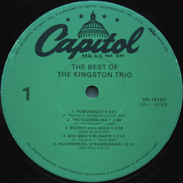 Kingston Trio - The Best Of The Kingston Trio (Vinyl, LP, Compilation, Reissue) Very Good (VG) / Very Good (VG)