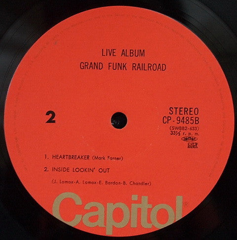Grand Funk Railroad - Live Album (Vinyl, LP, Album, Repress, Stereo)