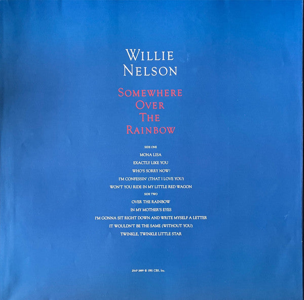 Willie Nelson - Somewhere Over The Rainbow (Vinyl, LP, Album) Good Plus (G+) / Very Good (VG)