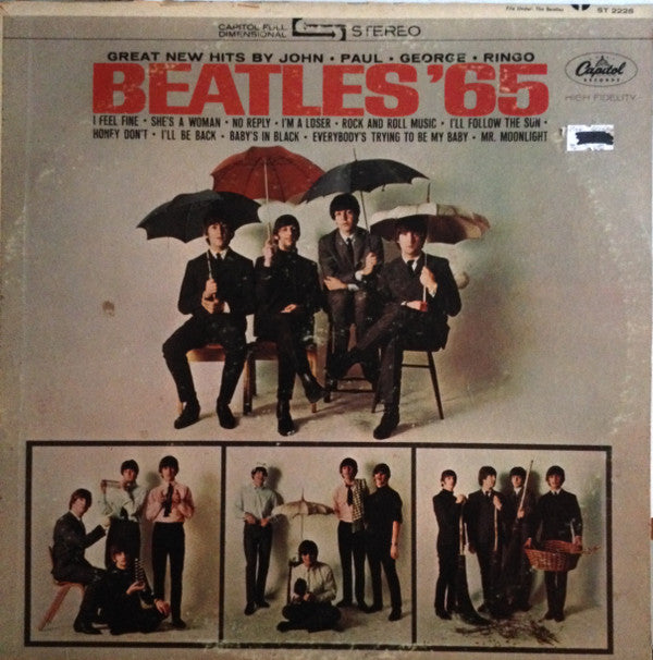 The Beatles - Beatles '65 (Vinyl, LP, Album, Reissue, Stereo) Very Good (VG) / Good (G)