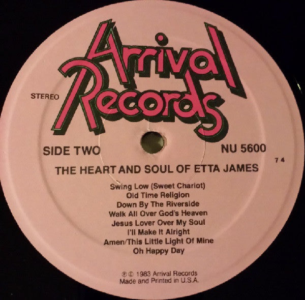 Etta James - The Heart And Soul Of Etta James (Vinyl, LP) Mint (M) / Very Good Plus (VG+)